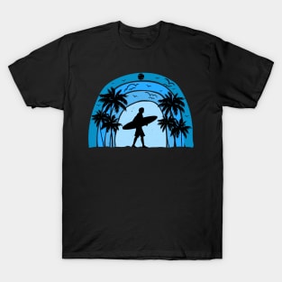 Surfing Beach Gift T-Shirt